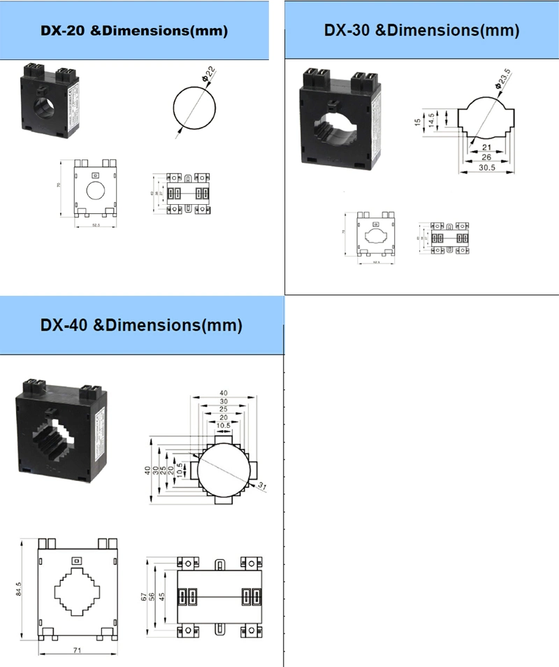 Ce Arrpove Low Voltage Current Transformer Dx Series