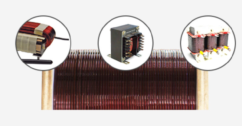 Super Thin Flat / Square Enameled Aluminum Wire for High Frequency Transformers
