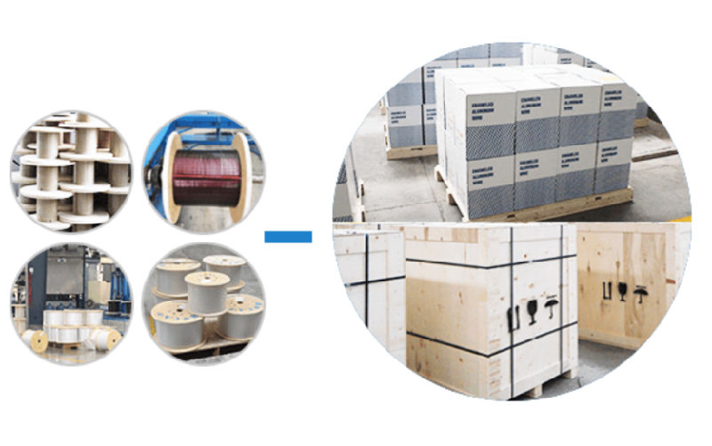 Super Thin Flat / Square Enameled Aluminum Wire for High Frequency Transformers