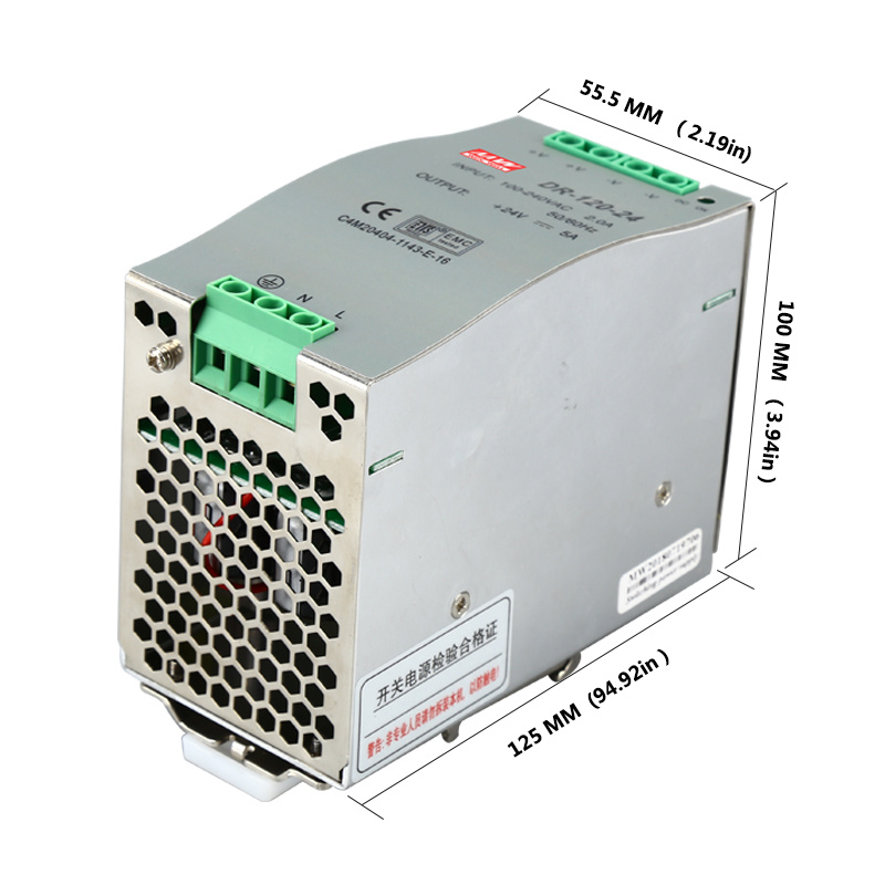 120W Transformer DIN Rail AC 12V DC Switching Power Supply