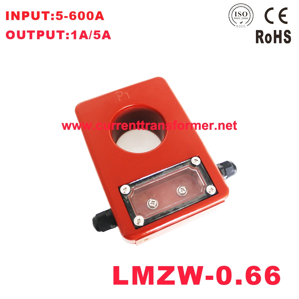 Lmzw-0.66 Series Outdoor Low Voltage Current Transformer with 0.5kv/0.3kv 5A-600A