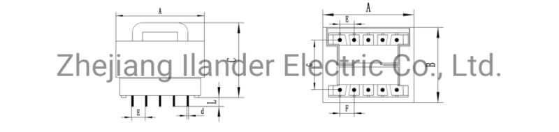 110V 380V Ei3512 Power Transformer Single Phase Electric Transformer