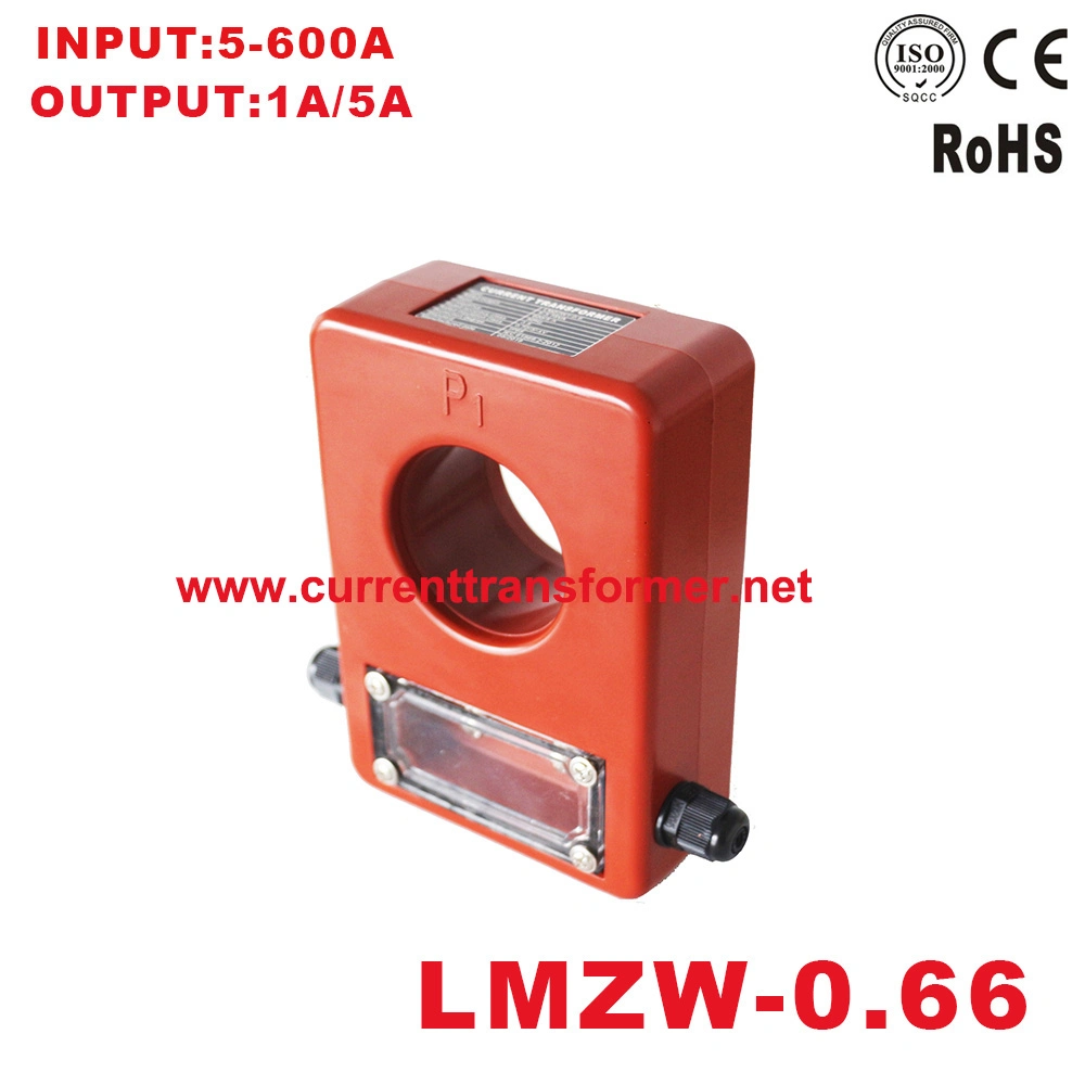 Lmzw-0.66 Series Outdoor Low Voltage Current Transformer with 0.5kv/0.3kv 5A-600A