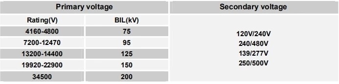 Pole Mount Single Phase Distribution Transformer