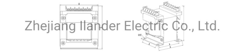 Single Phase Ei Iron-Core Transformer for Power Transformer