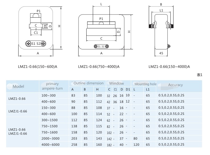 Current Transformer 660V Lmzj1-0.66 2000A/5A