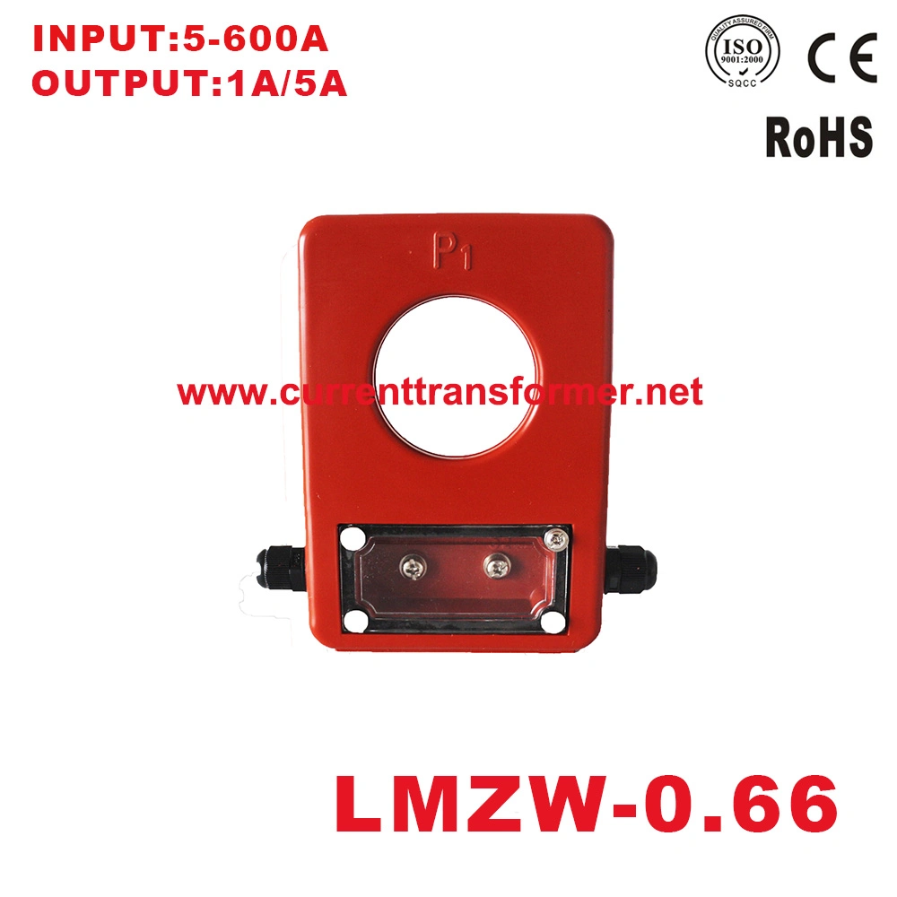 Lmzw-0.66 Series Outdoor Low Voltage Current Transformer with 0.5kv/0.3kv 5A-600A