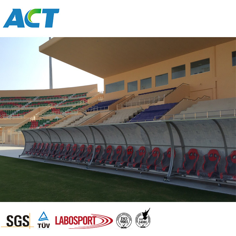 Player Dugout, Outdoor Stadium Seat, Soccer Team Shelter Player Bench