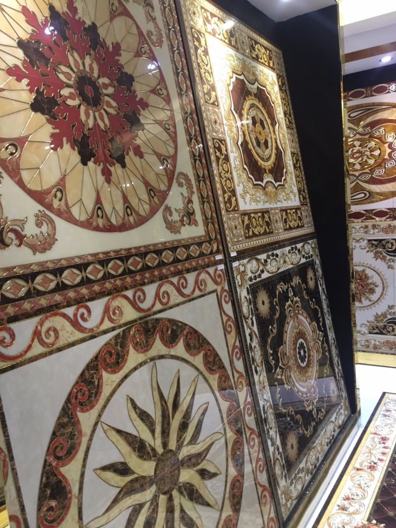 Beautiful Design Crystal Porcelain Art Floor Tile