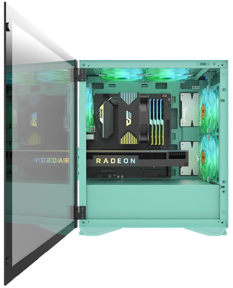 The Latest Style Super Low Price Tempered Glass PC Case MID Tower Gaming Case