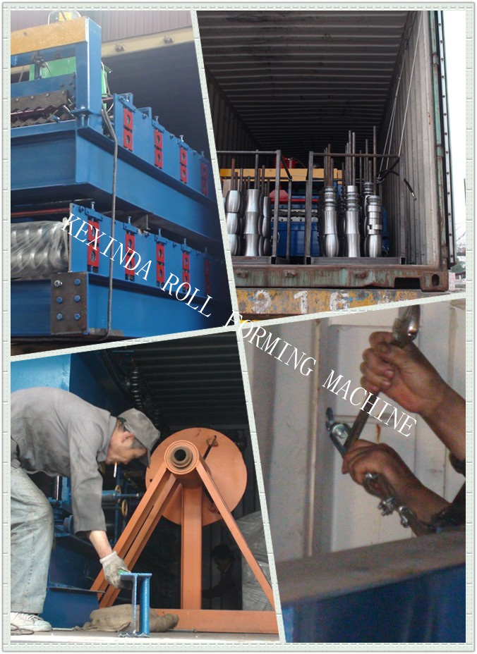 1000 Kexinda Galvanized Roof Tile Making Roll Forming Machinery