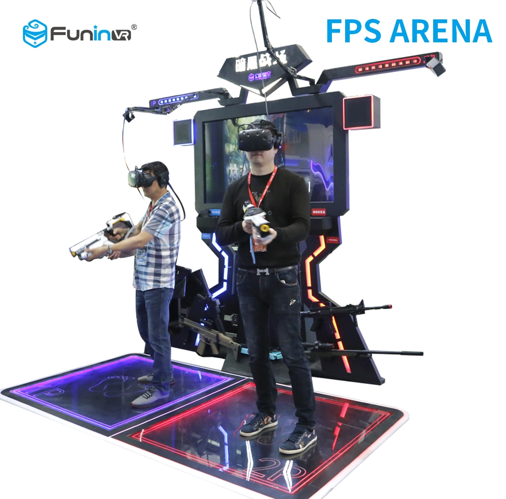 2020 Zhuoyuan Funin Vr Fps Arena Music Game Standing Vr Virtual Reality 9d Vr Gun Game Machine Shooting Game