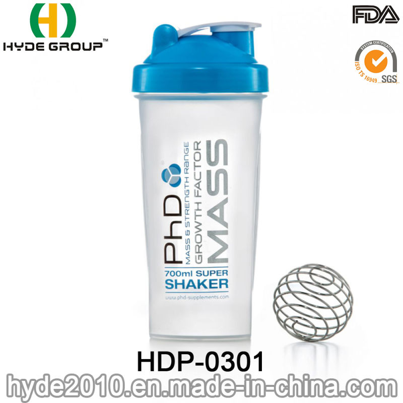 Fitness Outdoor 600ml BPA Free PP Plastic Shaker Bottle (HDP-0301)