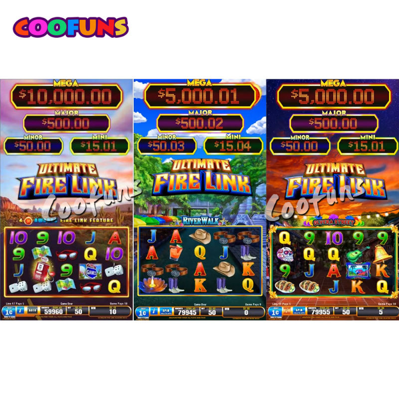Casino Gambling Coin Operated Game Slot Machine with Bally Games