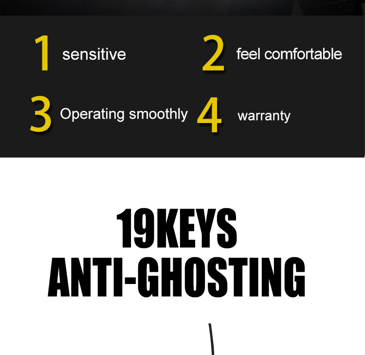 Silver Custom Mechanical Gaming Keyboard Wired RGB Keyboard for PC Games