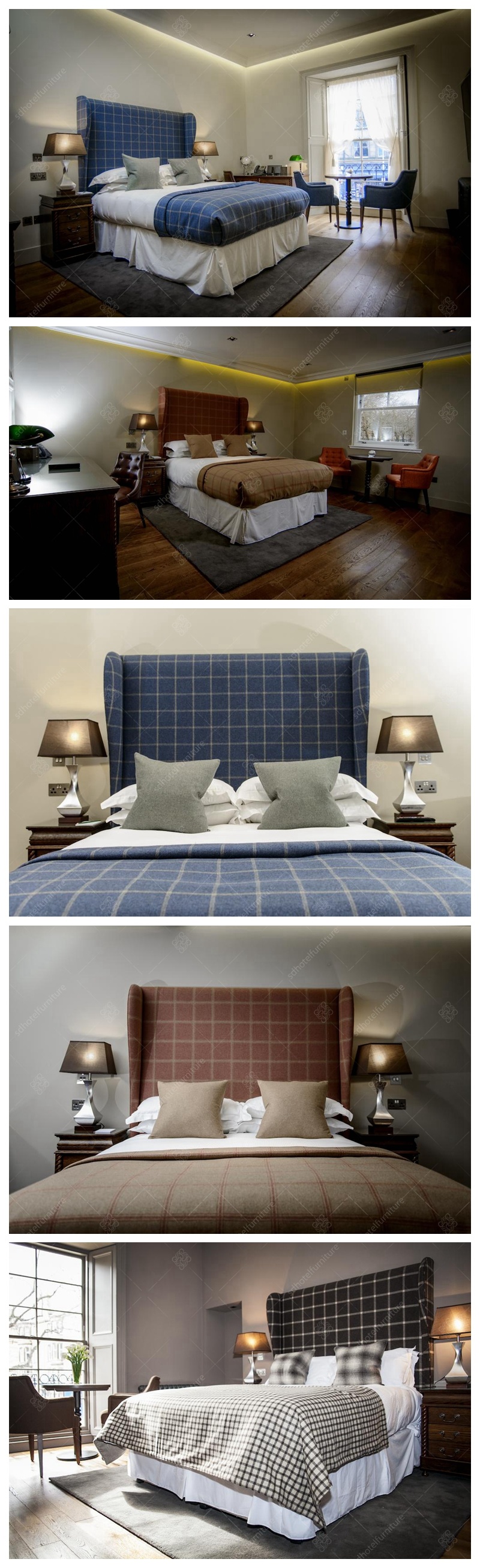 Artistic Design Comfortable European Hotel Bedroom Furniture Sets