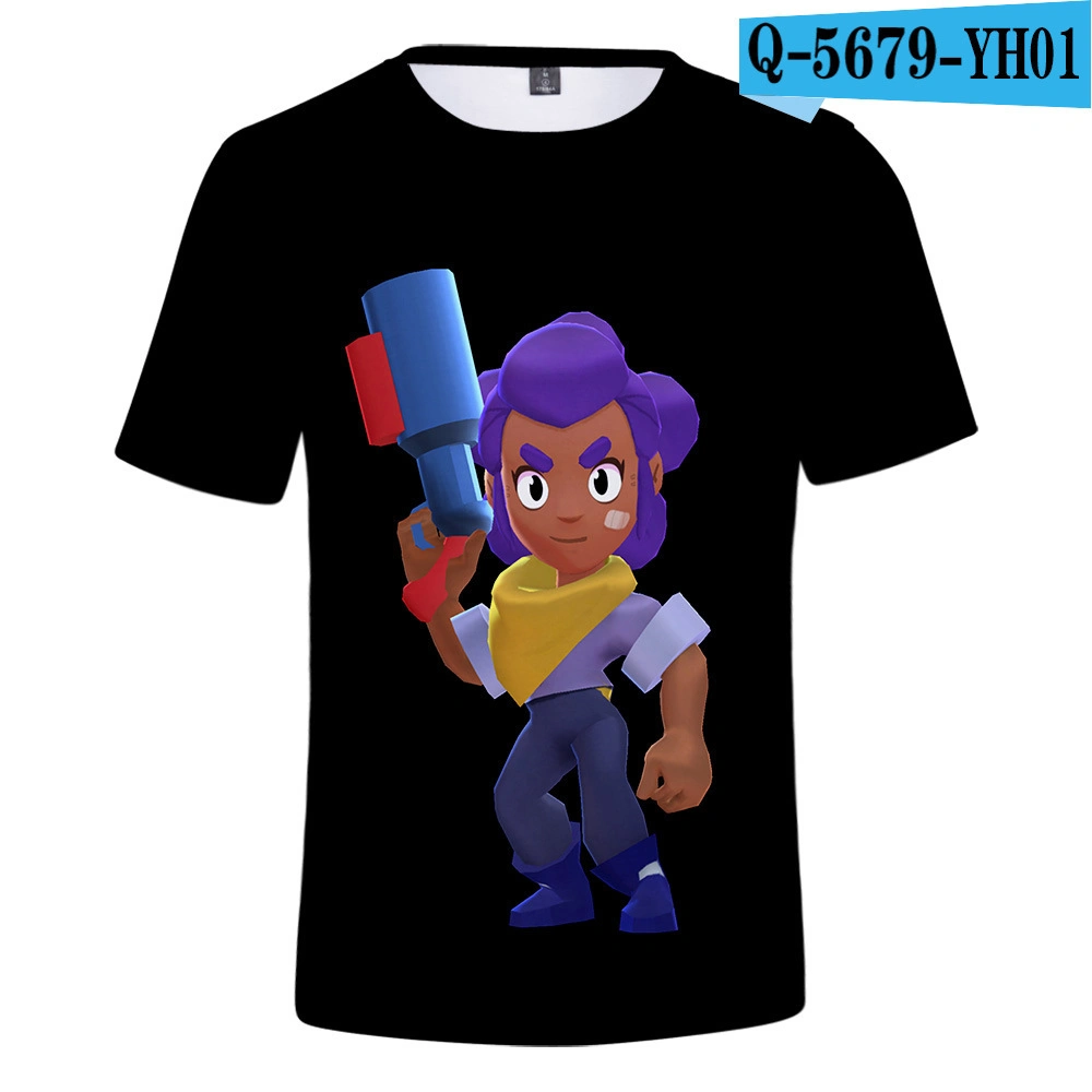 Adult Children's 3D Mobile Game Short-Sleeved T-Shirt