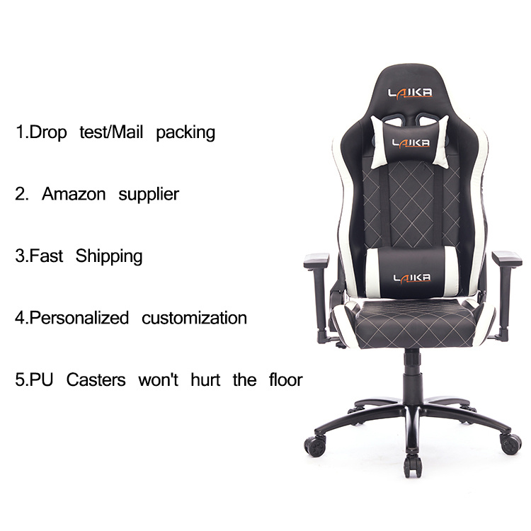 Race Style PU Leather Office Lifting Rocker Video Gaming Chair