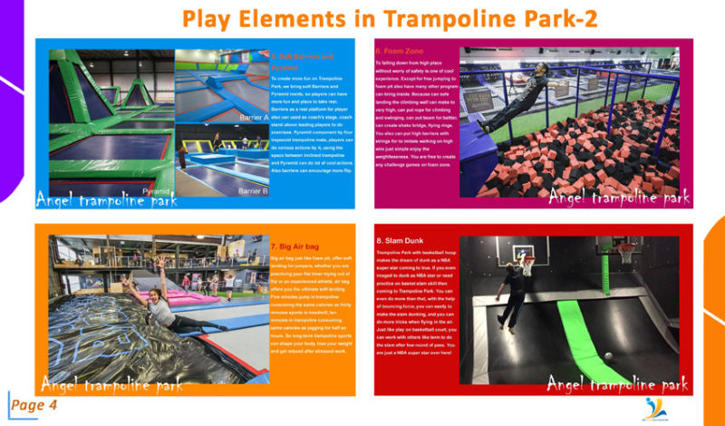 Kids Free Jump Trampoline for Indoor Playground