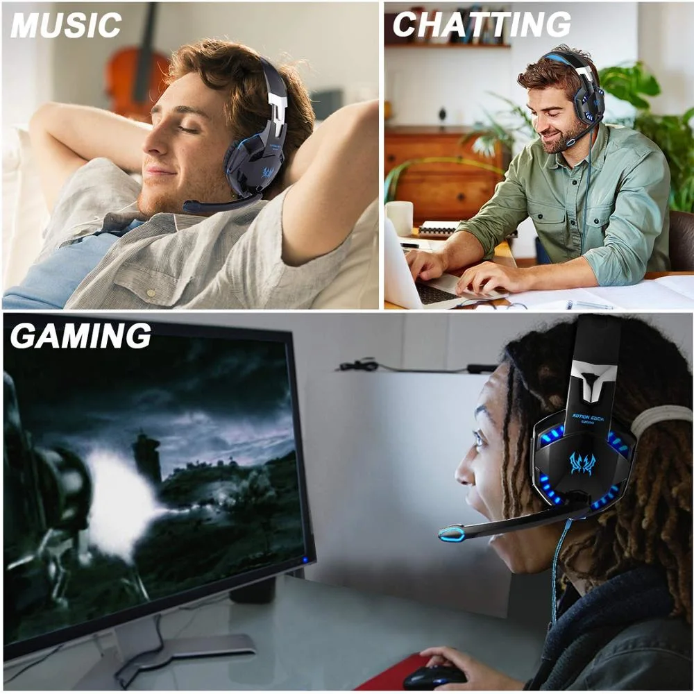2021 Crazy Game Headset Game Headphone Mobile Phone Accessories with Microphone