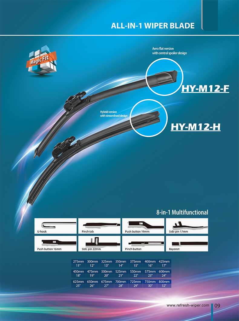 Cover More 95% Models Multifunction Beam Wiper Blade with Own Patent