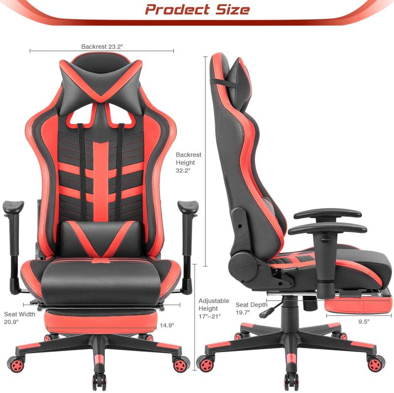 Home Comfortable Office Chair Game Chair Gaming Chair PC Computer Gaming Chair with Footrest