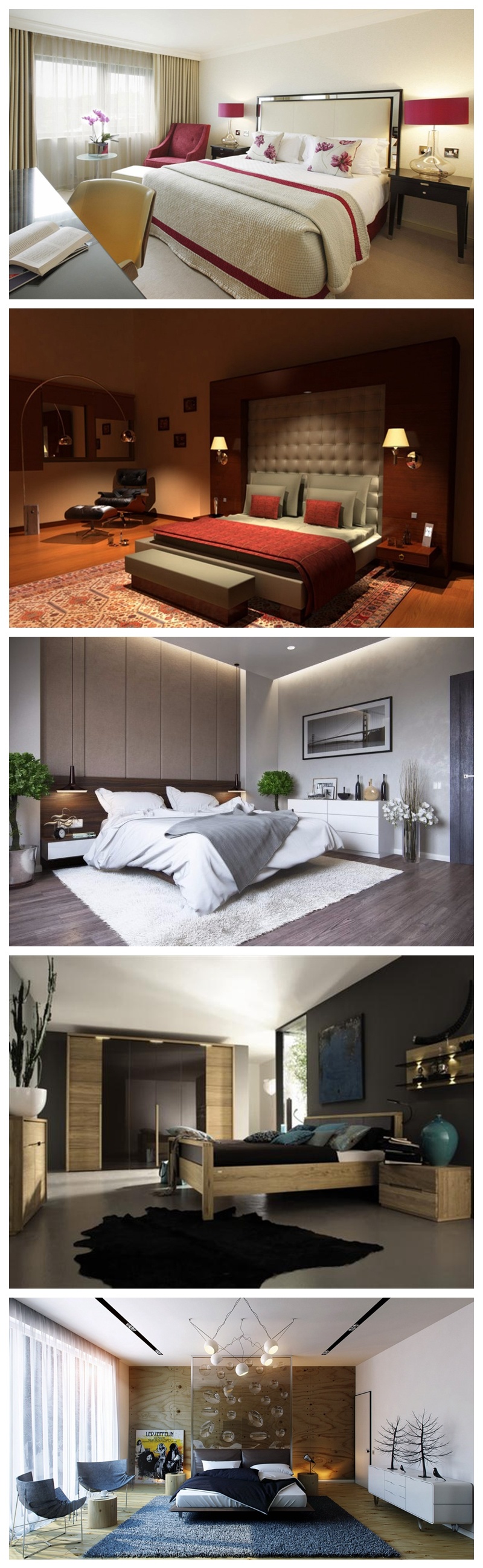 Latest Design Artistical Style Hotel Bedroom Furniture Sets for Sale