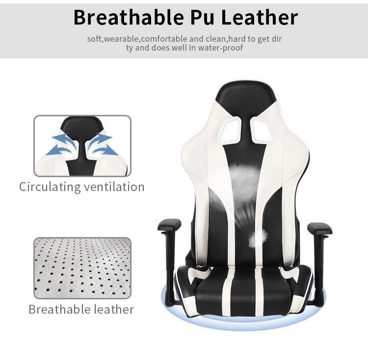 Synthetic Leather Revolving New Style Wcg Gaming PC Office Chair with Different Colors