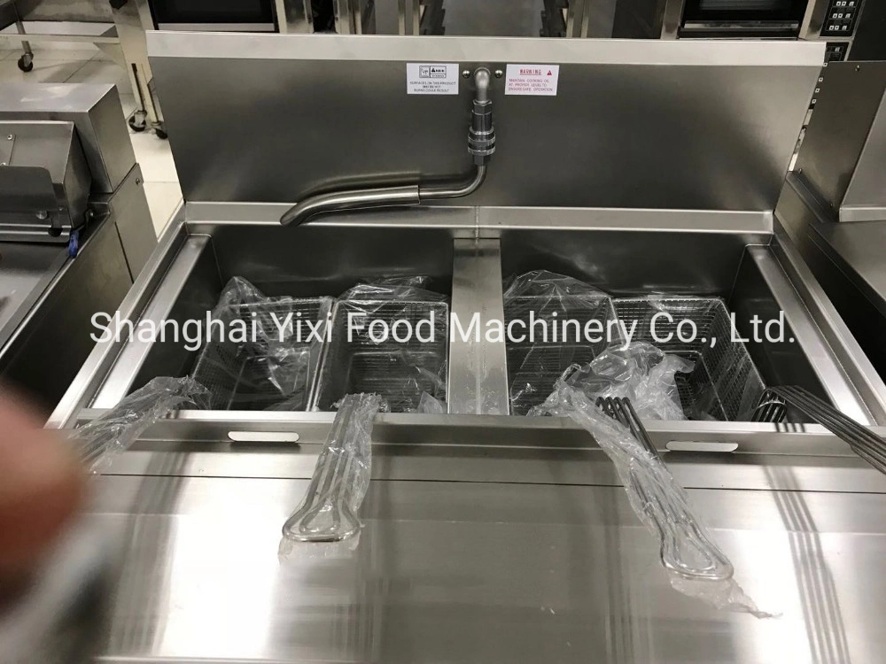 Fastfood Machine Open Deep Fryer Gas Power Source Deep Fryer Ofg-322