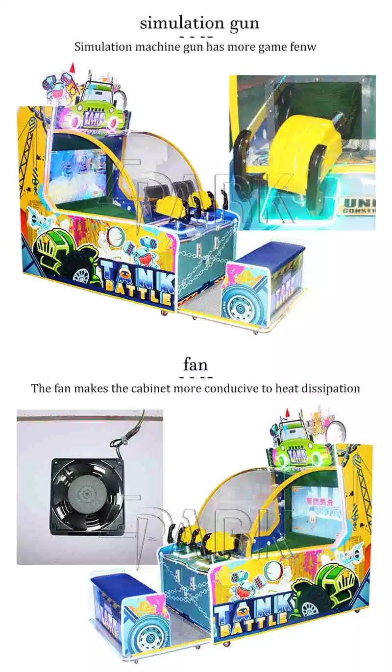 Epark 42 Inch Tank Battle Video Games Coin Operated Games Arcade Lottery Games Machines for Sale