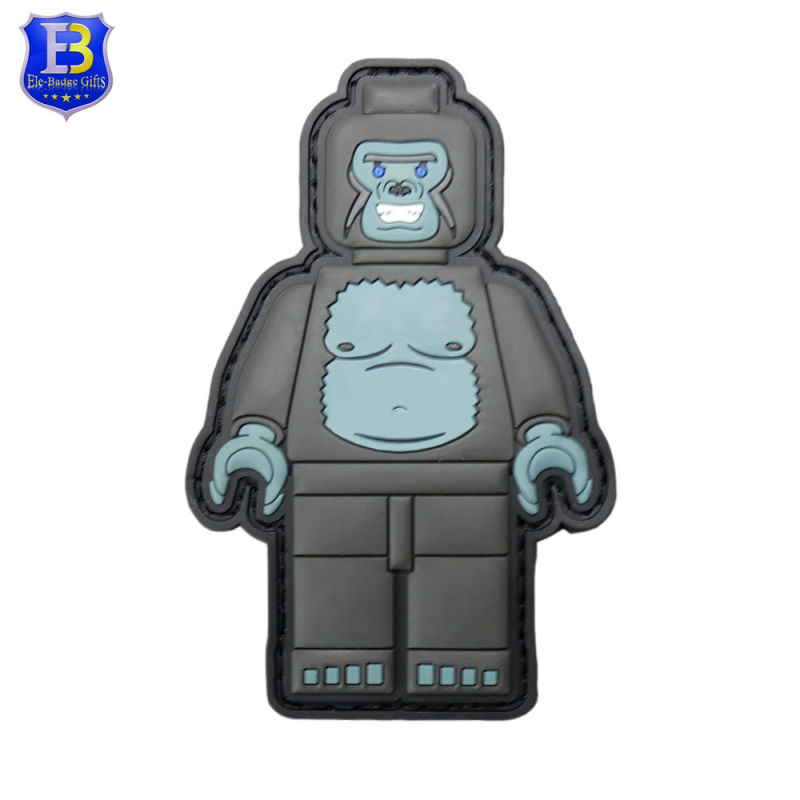 Custom Design Animated Characters Rubber Soft PVC Clothing Patch