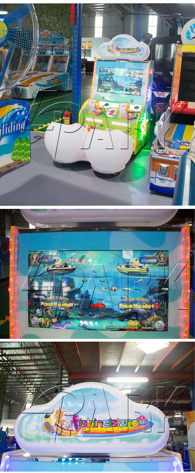 Funny Amusement Arcade Fishing Game Machine for 2 Players