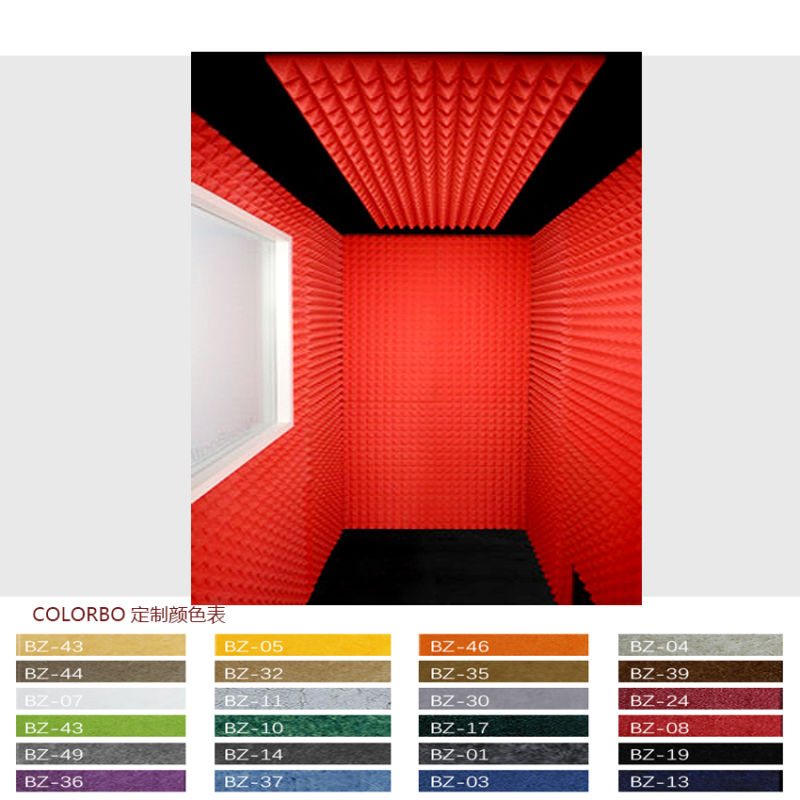 Colorful Polyester Recording Studio Soundproofing 3D Wall Decor Panel