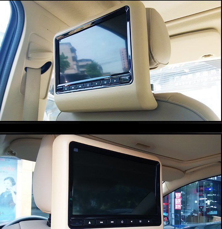 9inch Clip-on Headrest DVD/Monitor with Games Function, Classic Model