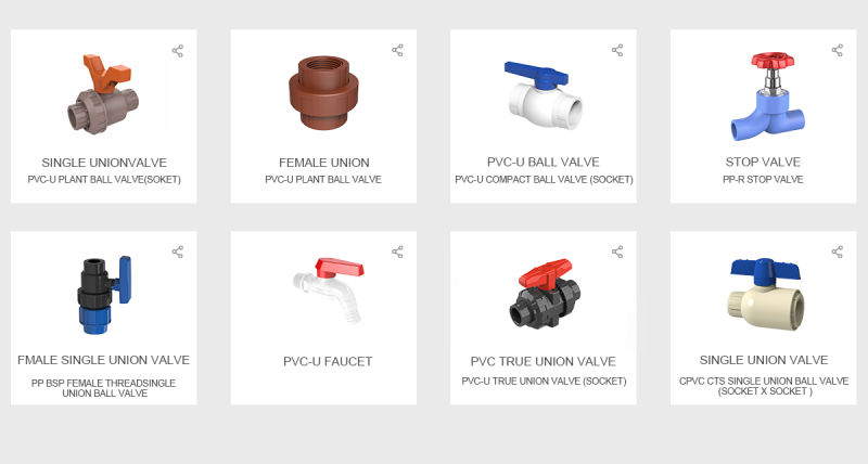 2020 Red Handle PVC Ball Valve Plastic Compression and a Promise First Businiess with Discount