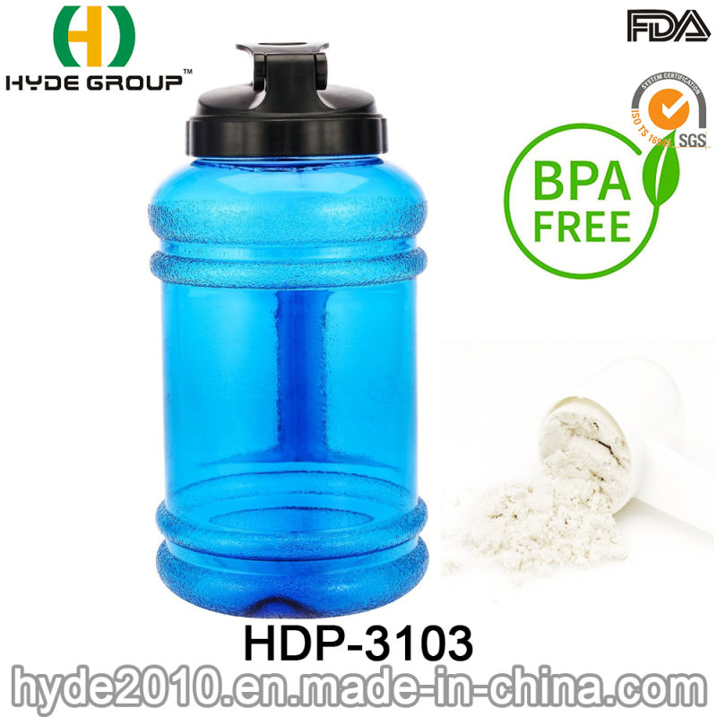 2.2L BPA Free Plastic Sports Protein Shaker Drink Water Bottle (HDP-3103)