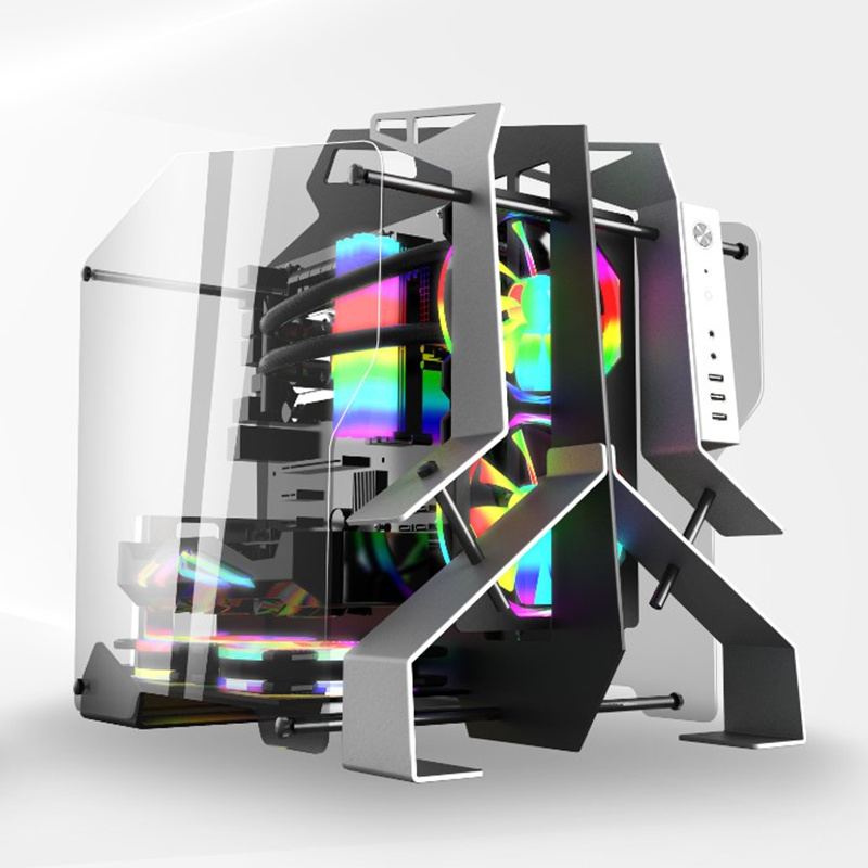 RGB Backlit Style PC Gamer Towers Gaming Computer Case