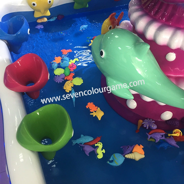 Colorful Park Push Pond Kids Coin Operated Game Machine 3D Game Machine Push Coin Game Machine