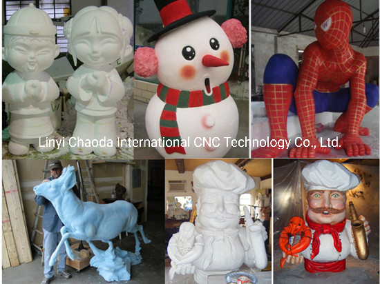 Rotary Device 3D Statue Carving Foam Flat Engraving 3D Models CNC Router