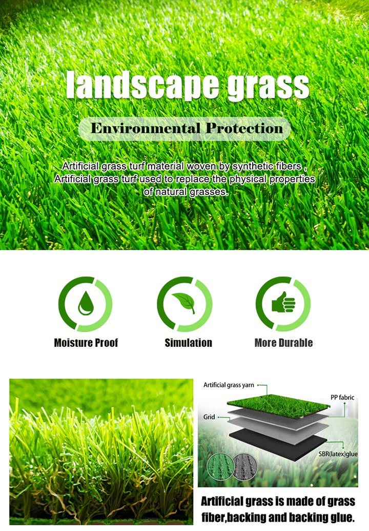 Non-Slip Durable Football Grass Artificial Grass for Sports Ground