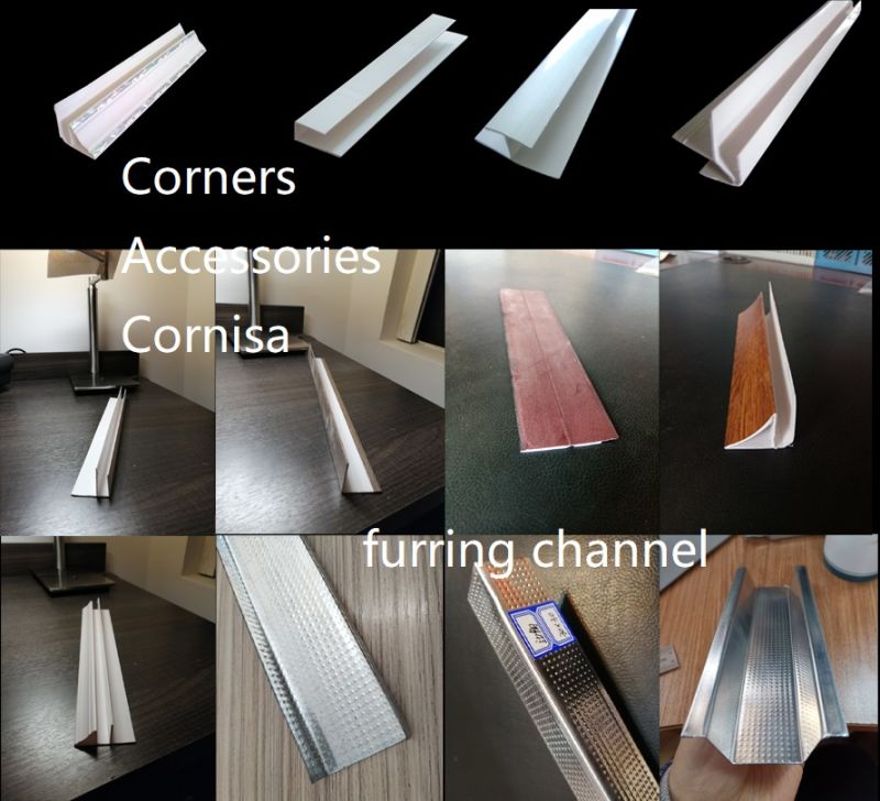 Black Color Wave Design 3D Design PVC Ceiling Panel