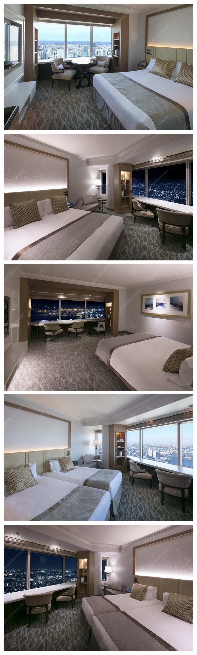 Artistic Design Modern 5 Stars Hotel Room Furniture Sets
