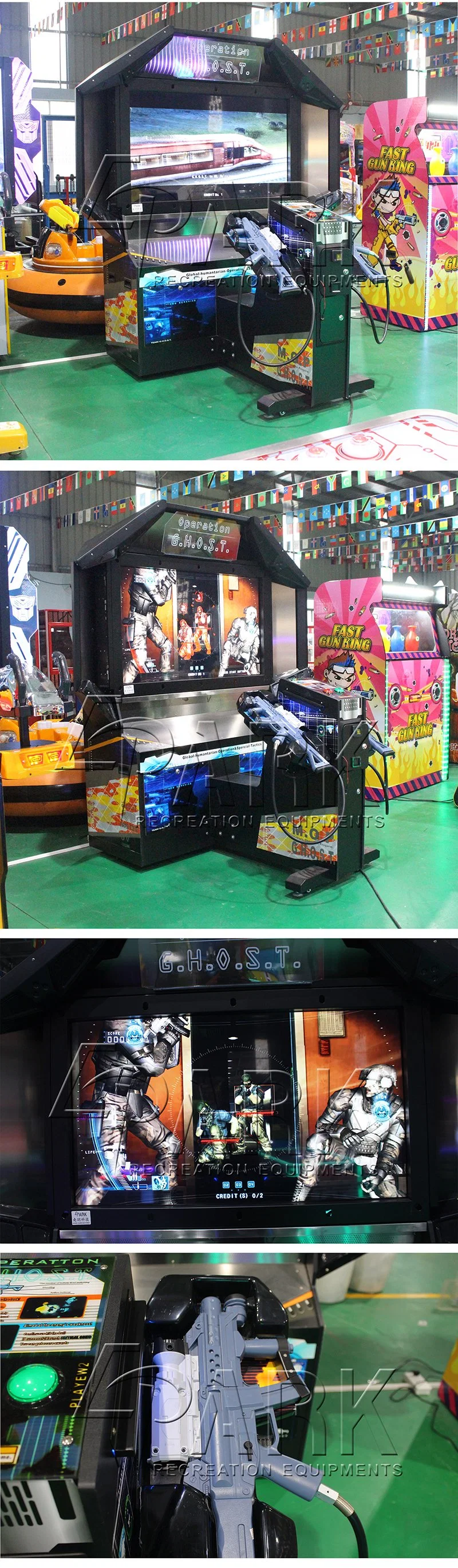 Operation Ghost Video Arcade Shooting Game Coin Operated Machine