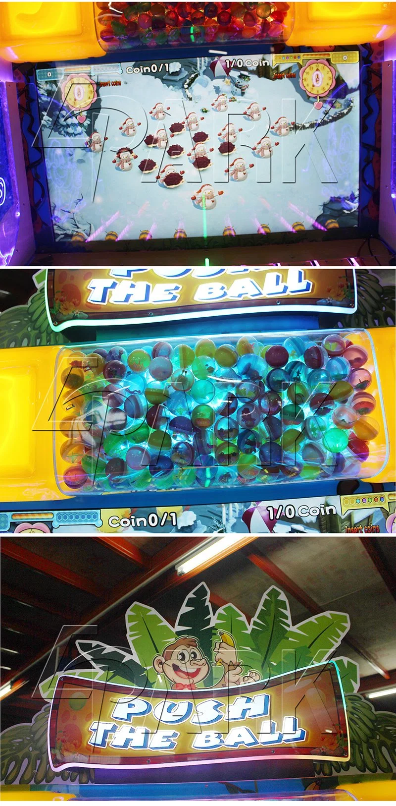 Indoor Games Hitting The Screen Kids Pushing Ball Video Games 2 Players Arcade Tickets for Sale