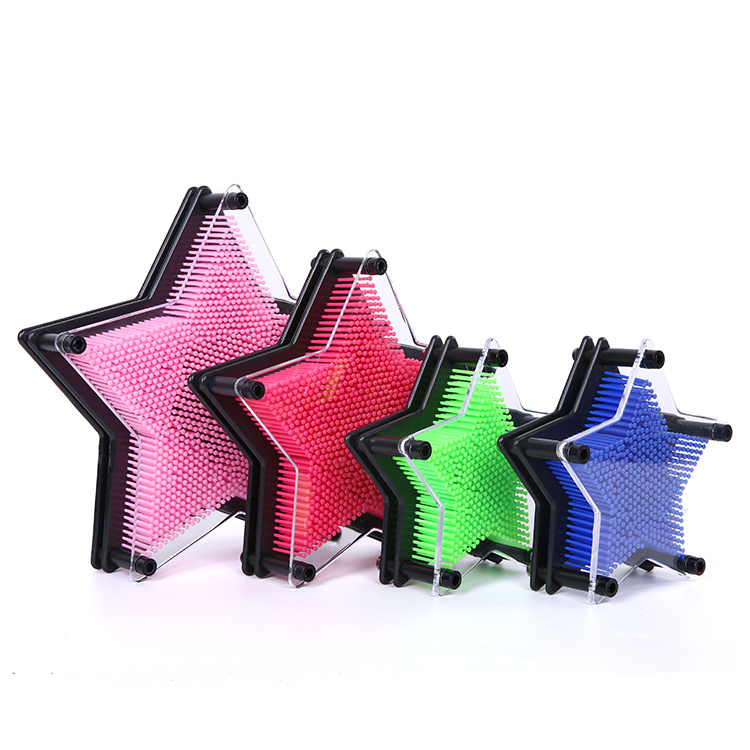 3D Clone Shape Pin Art Shoumo Colorful Needle Child Get Face Palm Model 3D Clone Pin Art Plastic Toy Funny Game Pinart