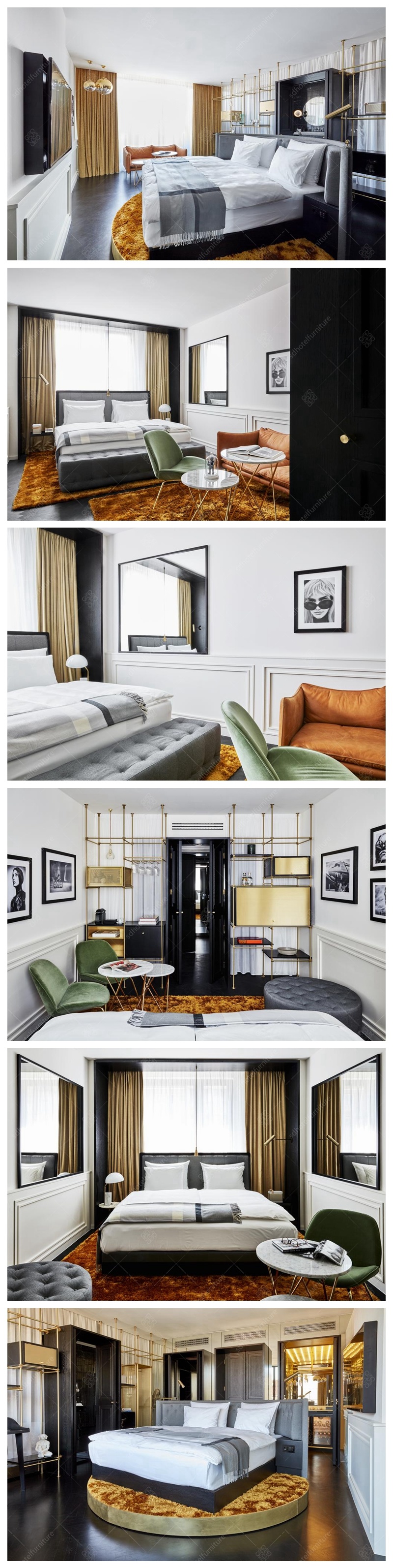 Artistic Design Fashionable Style Hotel Bedroom Furniture Sets for Sale