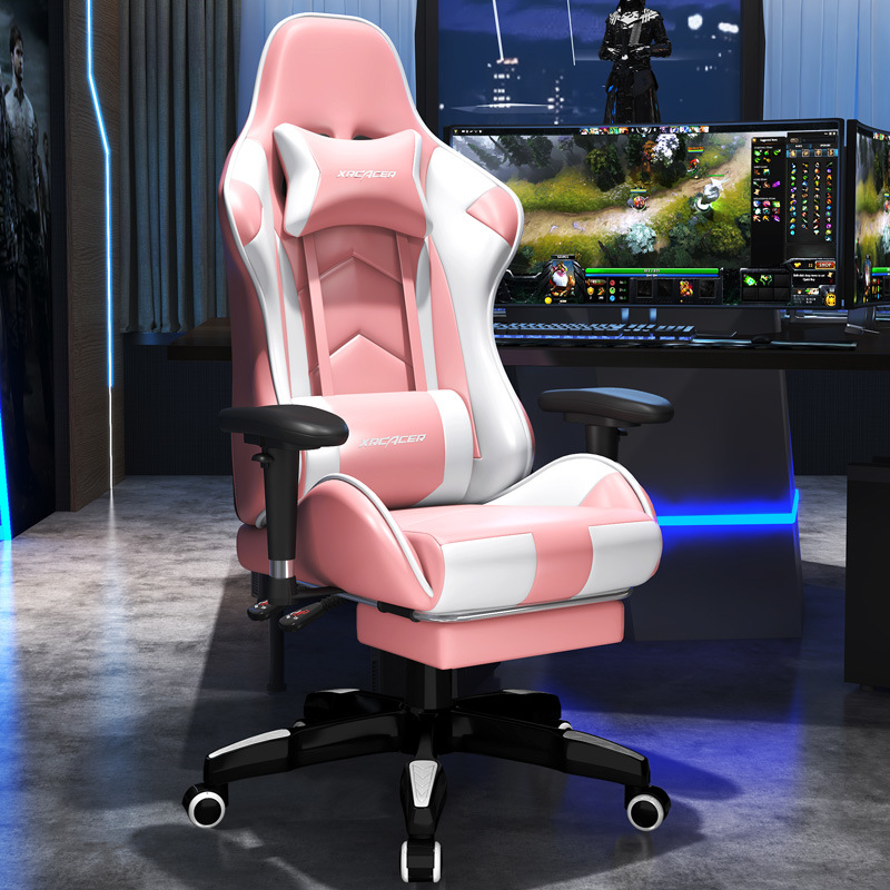 Home Office Comfortable Game Chair Gaming Chair PC Computer Gaming Chair with Footrest