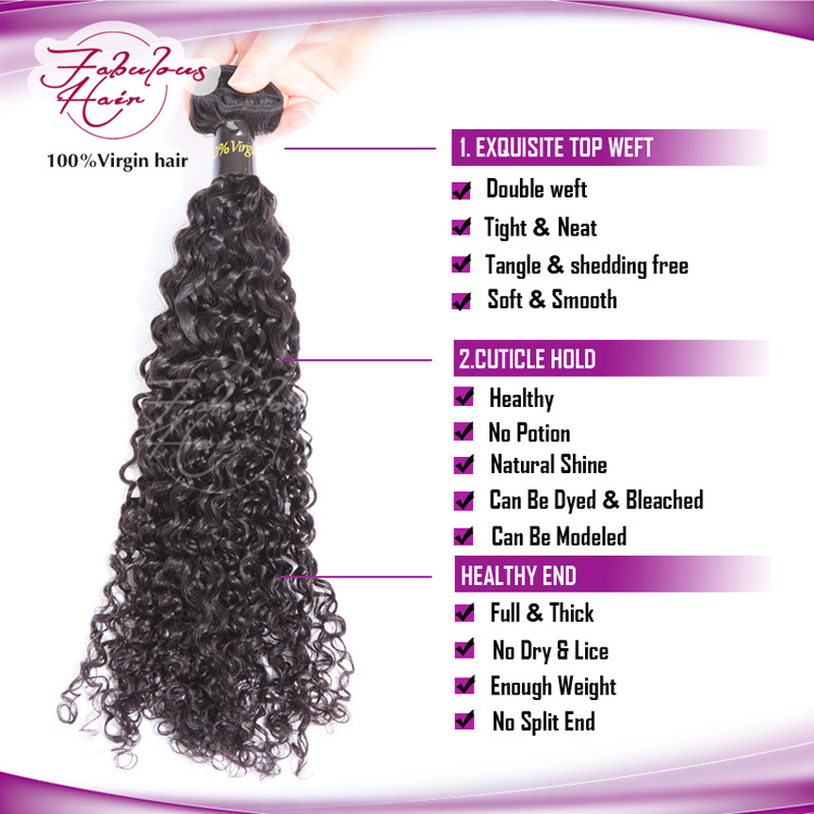 Reliable Vendor Curly Best Quality Unprocessed Raw Indian Hair