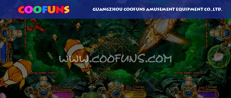 Coin Operated Amusement Ocean King Arcade Fishing Game Machine