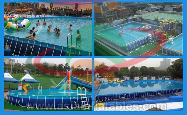 Popular Water Games on Giant Removable Metal Frame Swimming Pool